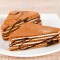 Delicious puff pastry with cream